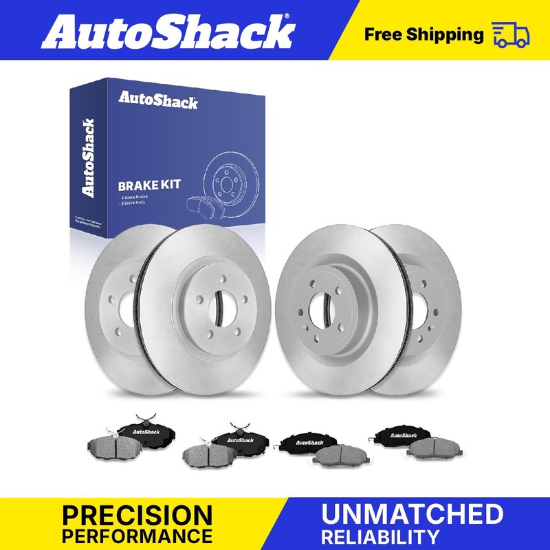 Front Rear Brake Rotors Ceramic Pads for 2011-2014 Ford Mustang
