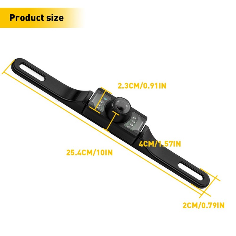 1xSet Car Rear View Camera Reverse Backup Camera Waterproof Night Vision 7LED HD gallery
