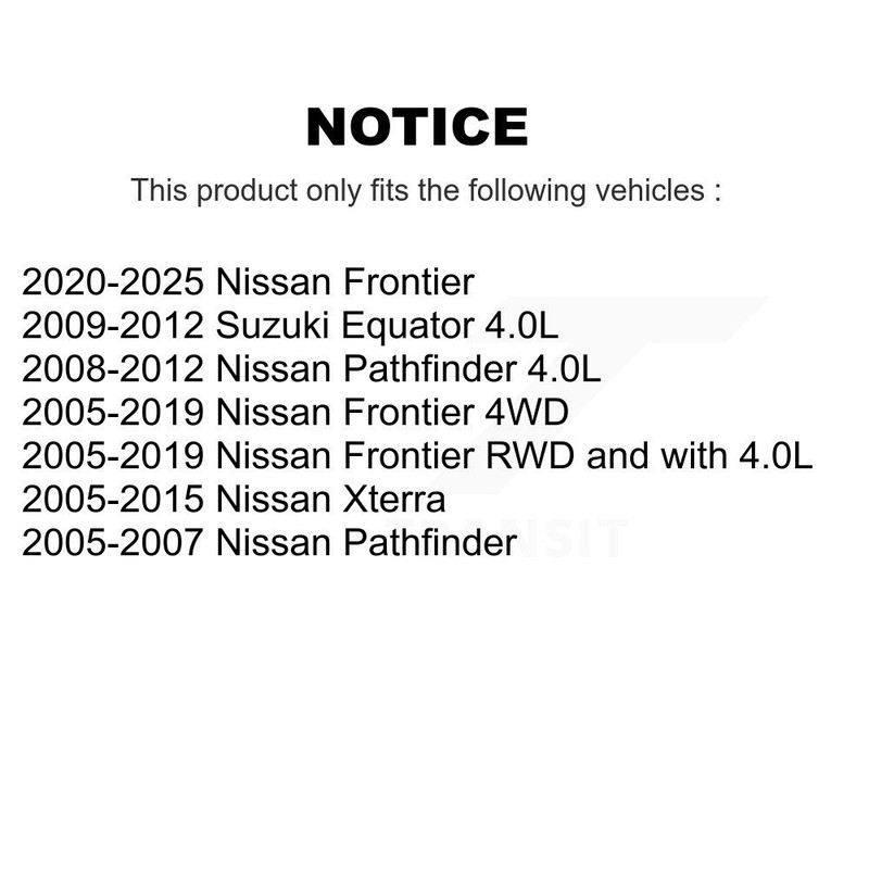 Front Coated Brake Rotor & Ceramic Pad Kit For Nissan Frontier Pathfinder Xterra gallery