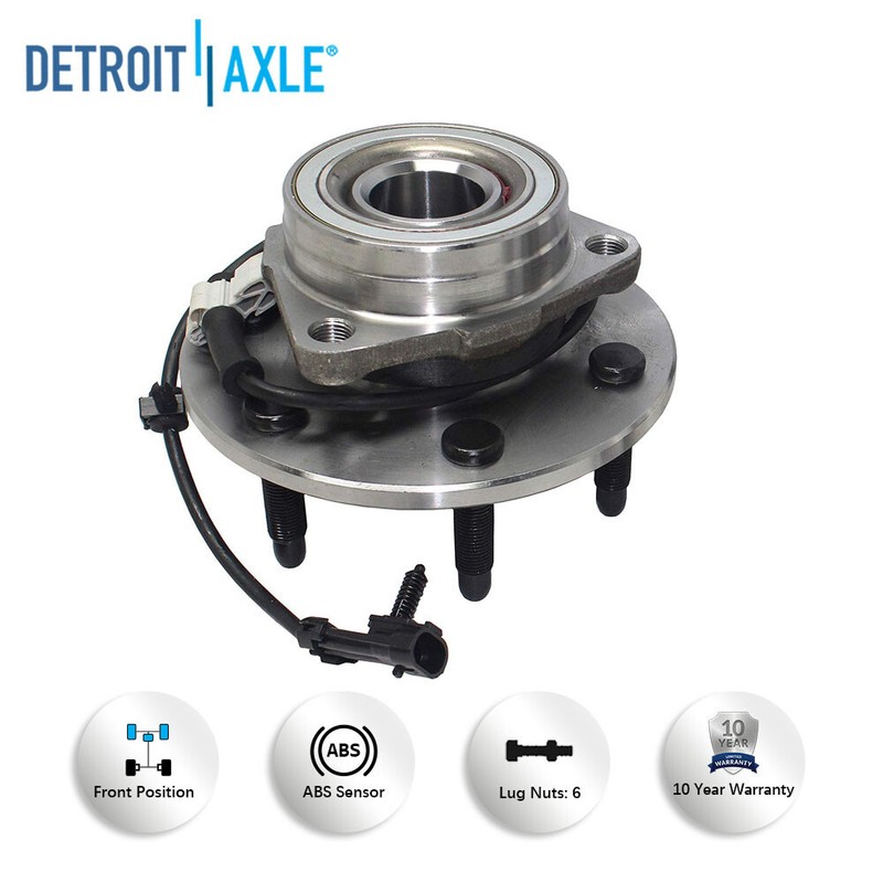 305mm Front Drilled Brake Rotor Wheel Hub Bearing for Chevy Yukon 1500 Tahoe 4WD gallery