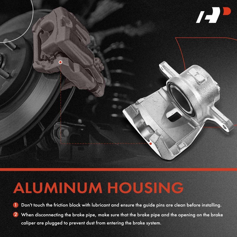 A-Premium 8x Front Drilled Brake Rotor & Pad + Caliper for Toyota Camry Lexus gallery