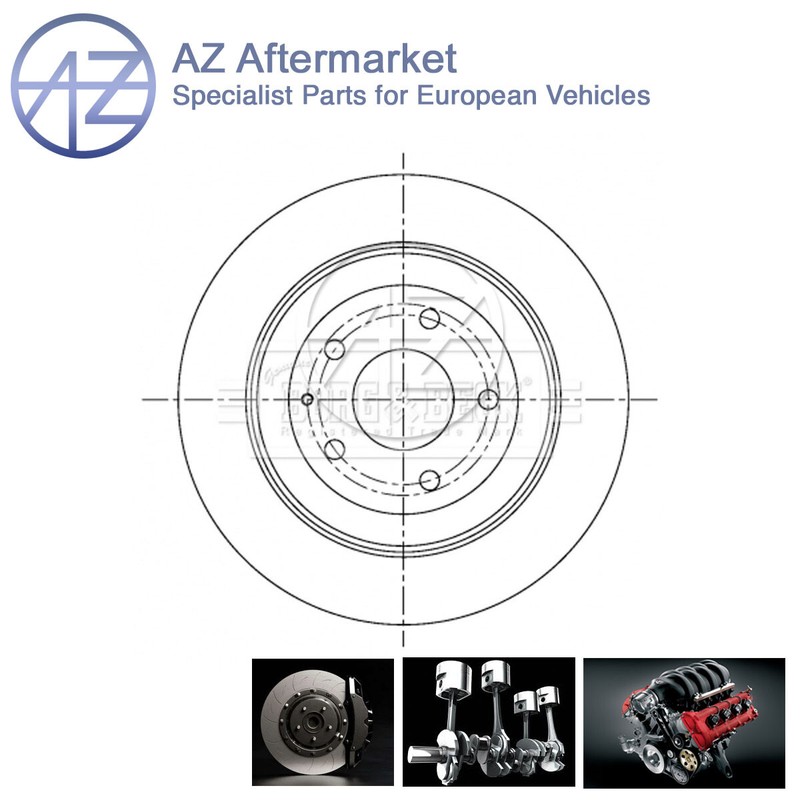 Fits Mazda CX-5 2011- CX-30 2019- MX-30 2020- AZ Rear 1x Brake Disc K01126251B