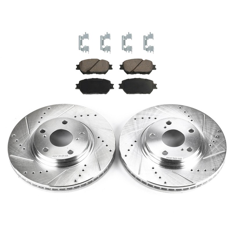 KIT-092121-313 Sure Stop 2-Wheel Set Brake Disc and Pad Kits Front for Camry