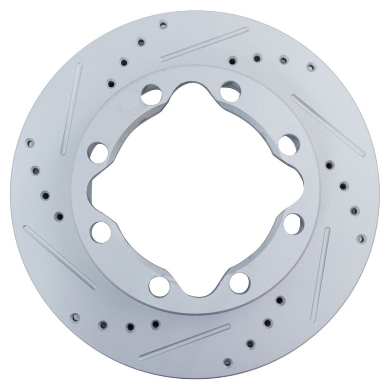 TRQ Performance Brake Rotor Coated & Ceramic Pad Front Kit w/Chemicals gallery