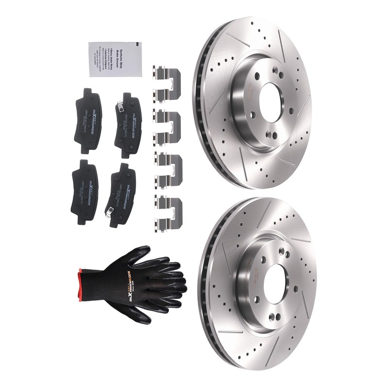 Rear Brake Rotors + Ceramic Brake Pads for Hyundai Elantra GT 2013-2016 S31603