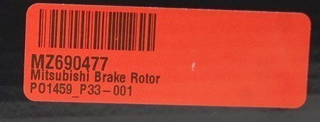 NEW OEM Mitsubishi Disc Brake Rotor Rear MZ690477 Outlander Lancer 2008-2016 gallery