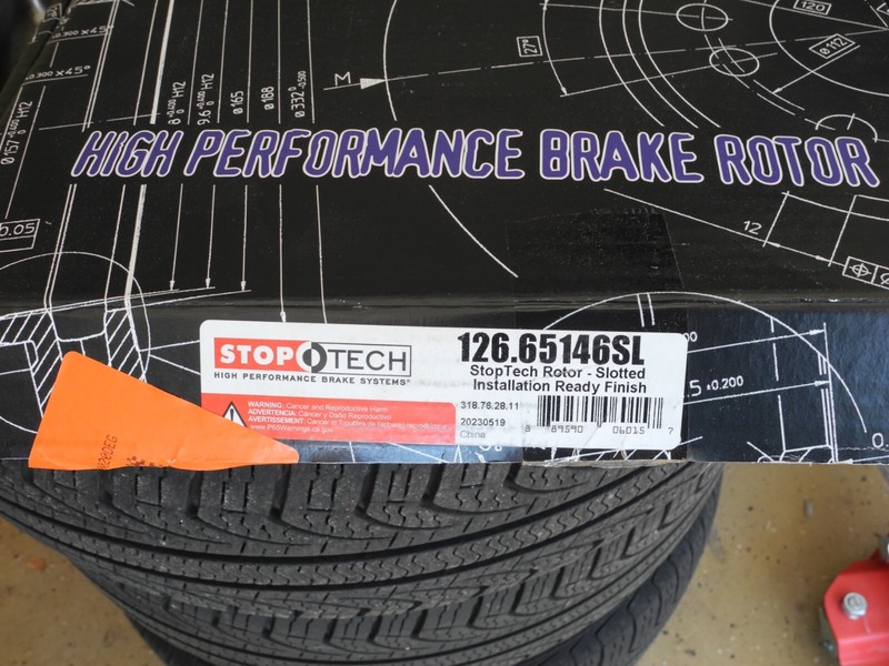 Stoptech High Carbon Slotted Front Rotors fit 2014+ Ford Focus ST - NEW 335mm gallery