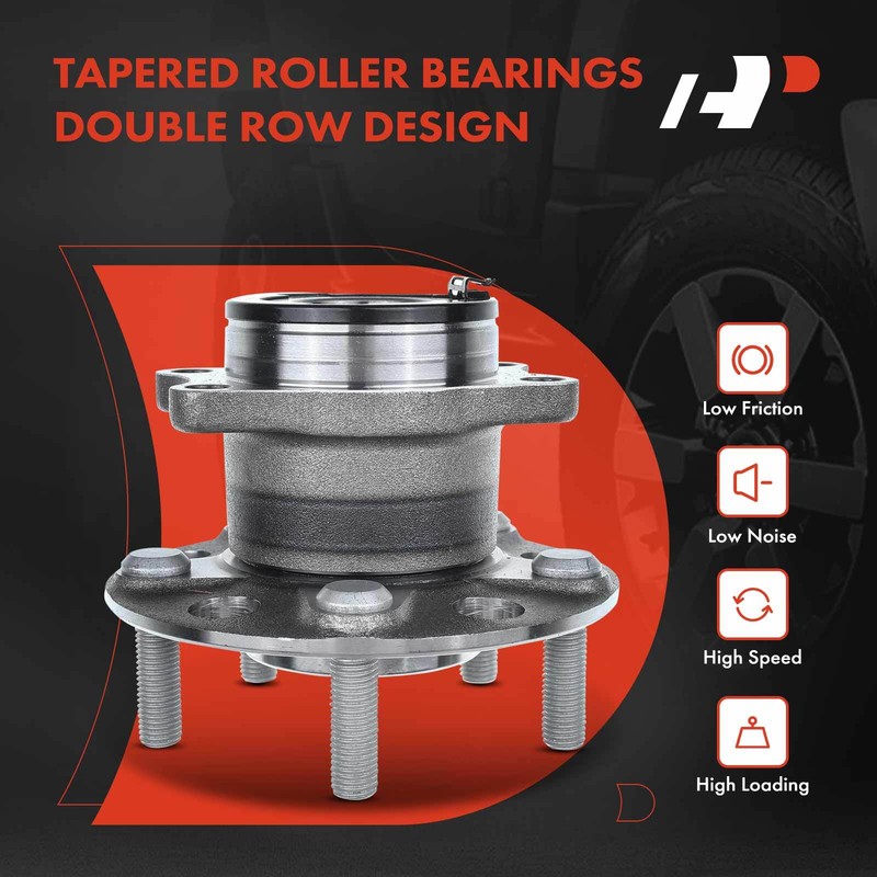 A-Premium Rear Disc Brake Rotor &Pad Hub Bearing for Dodge Caliber Jeep Compass gallery
