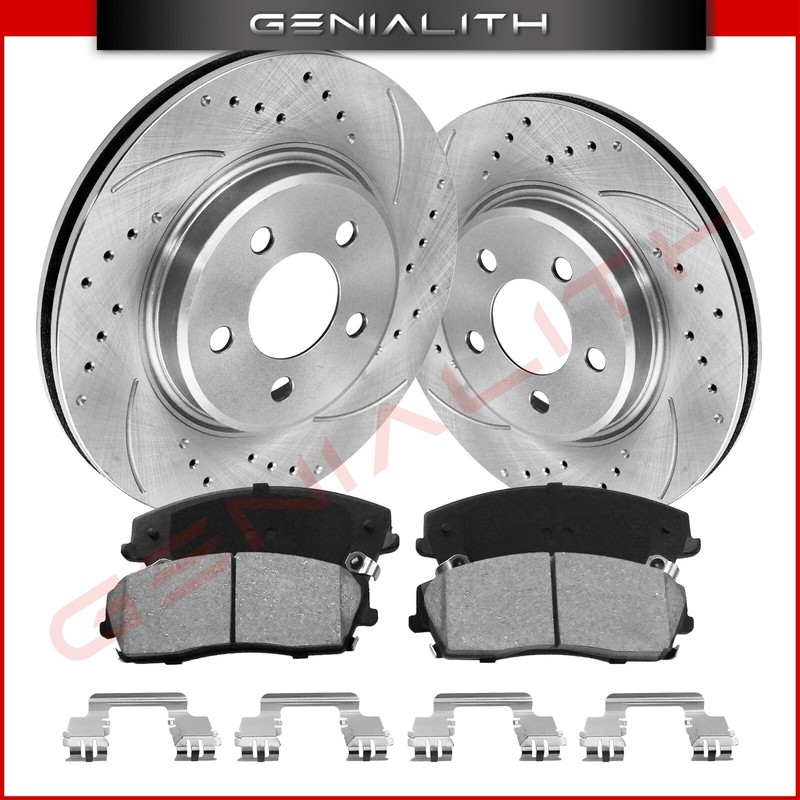 12.6in Front Drilled Rotors & Brake Pads Kit for Dodge Challenger Charger Magnum