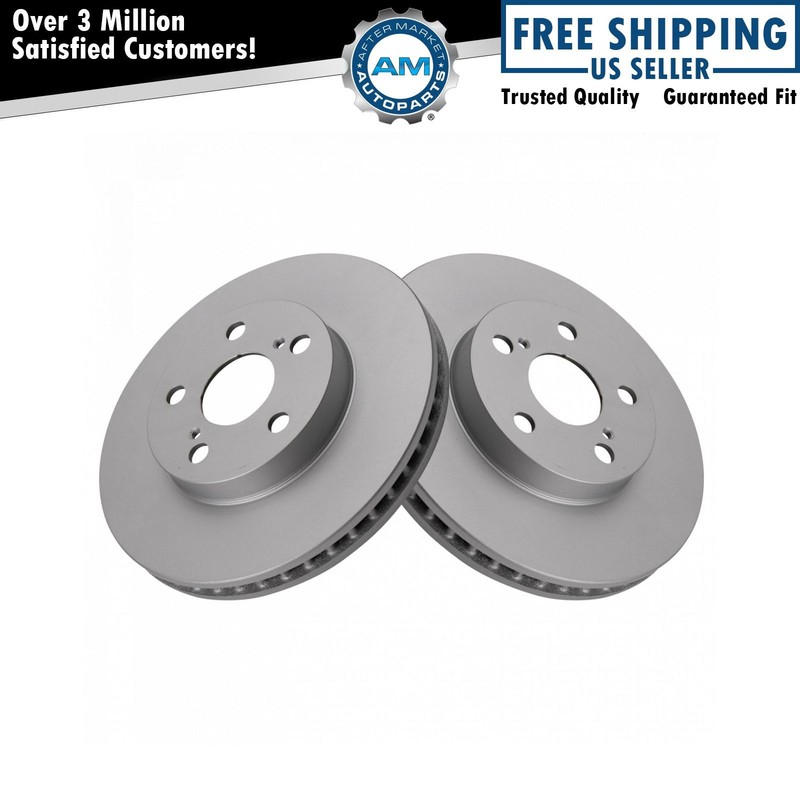 Front Brake Rotor Set Fits 11-17 CT200h 10-15 Prius 12-15 Prius Plug-In