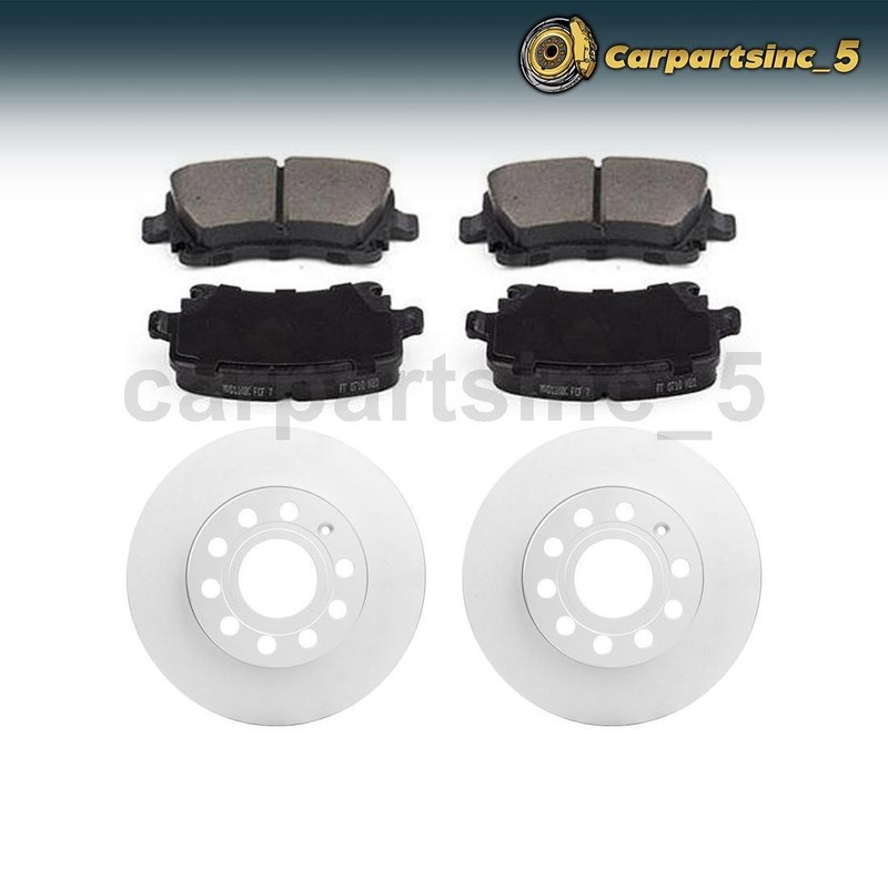 Rear Brake Pad Brake Rotor Fits Audi A3 Seat Altea Volkswagen Bora
