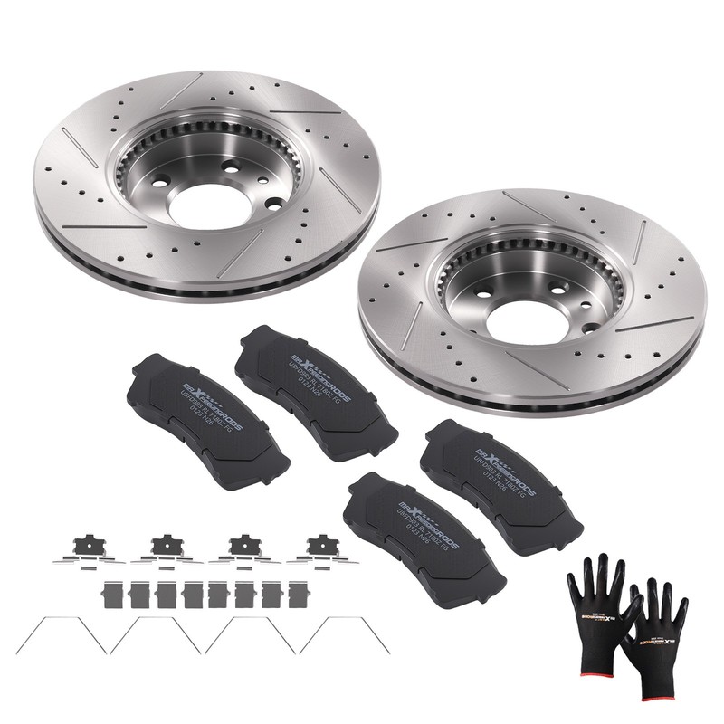 Front Brake Rotors & Ceramic Pads Kit for Ford Fusion 2006-2012 Mazda 6 2006-13