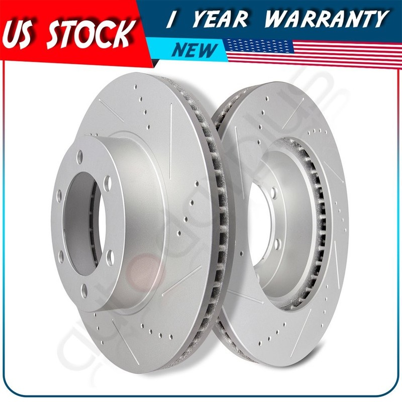 Front Brake Rotors For 2001 2002-2007 Toyota Sequoia 2000-2006 Toyota Tundra