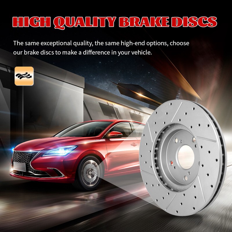 Front Rear Disc Rotors Ceramic Brake Pads for 10 - 15 Chevrolet Camaro LS LT gallery