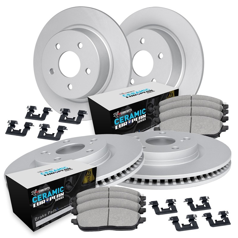 WDTH2-11018 R1 Concepts Brake Disc and Pad Kits 4-Wheel Set Front & Rear