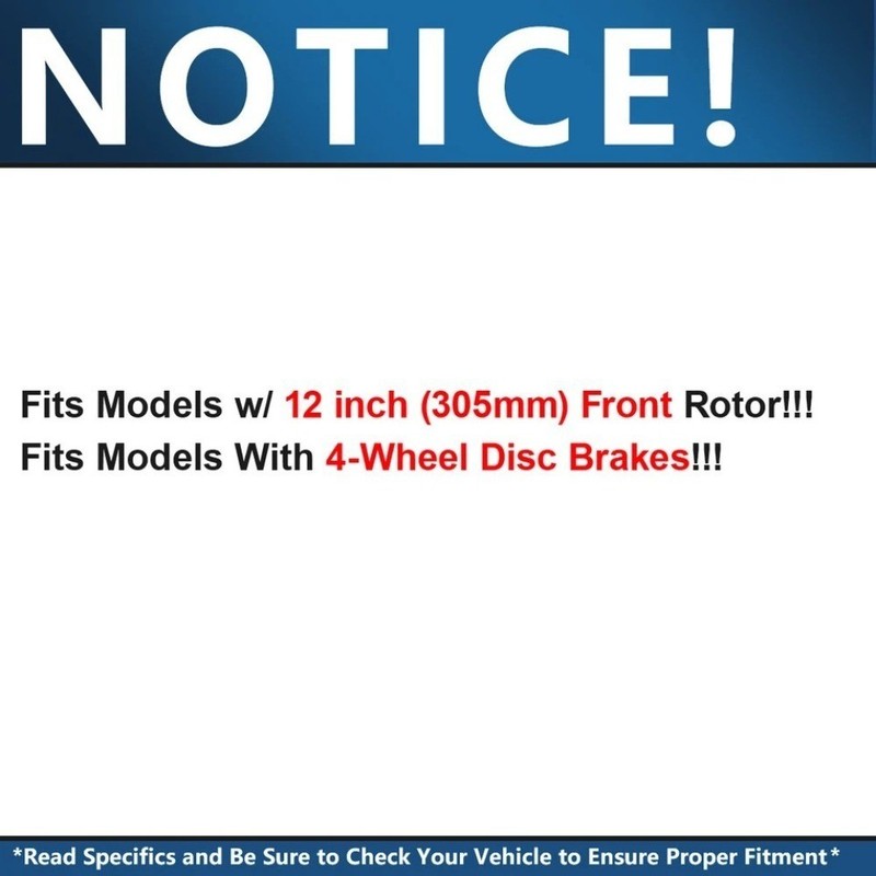 12 in Front Disc Rotors Brake Pads for Chevy GMC Silverado Sierra Yukon XL 1500 gallery