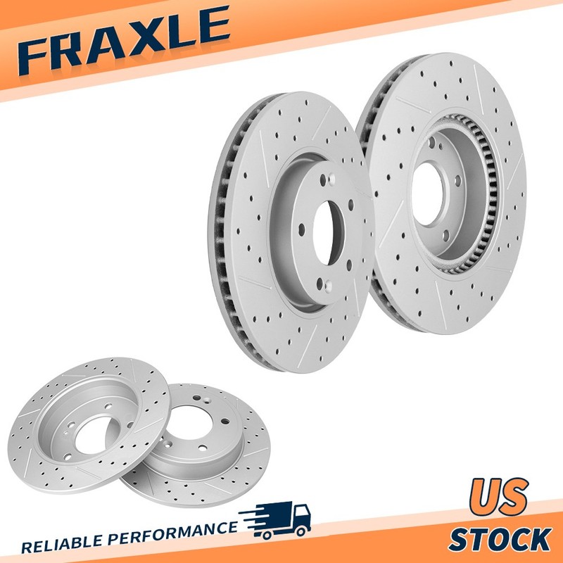 11.81″ Front + 10.31″ Rear Disc Brake Rotors Kit for Kia Forte Hyundai Veloster