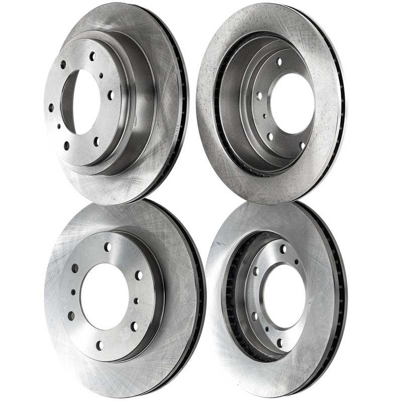 Front & Rear Brake Disc Rotors For Mitsubishi Montero 2000 2001 2002 2003-2006