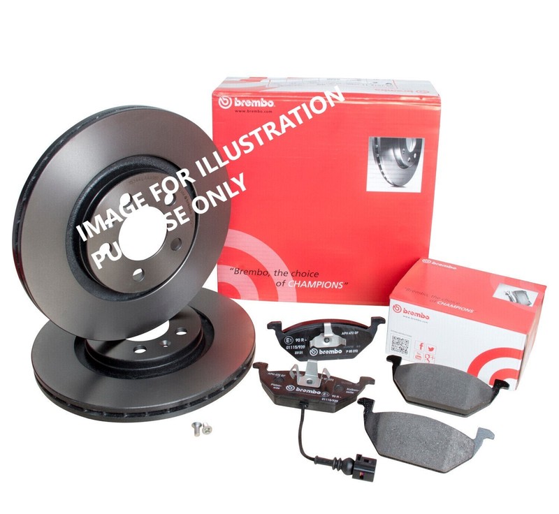 FOR PEUGEOT 208 1.0 Puretech 68 BREMBO FRONT BRAKE DISCS 302MM & BRAKE PADS SET