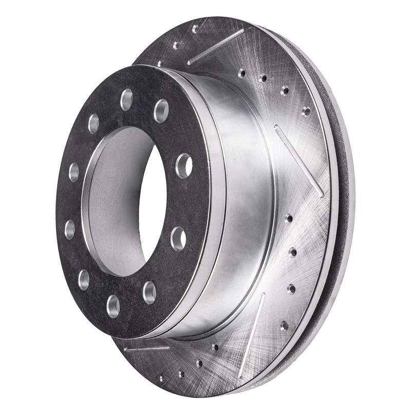 Rear DRILLED Rotors +Ceramic Pads for 2003-2008 2009 2010 2011 Lincoln Town Car gallery