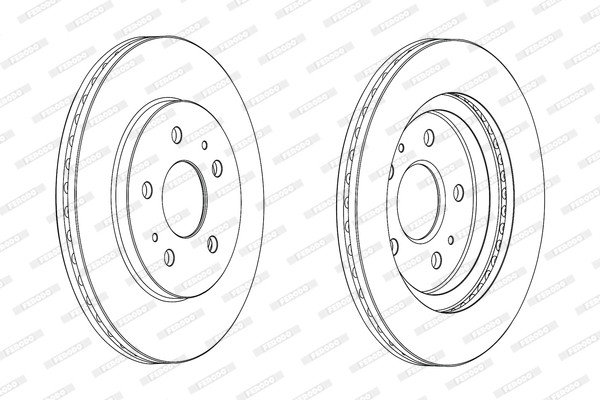 Ferodo DDF2247C Brake Disc for Daihatsu, Toyota gallery