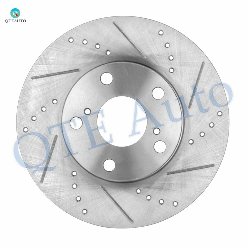 12 F 275-R 269 Drilled Brake Rotors-Ceramic Brake Pad For 2002-2006 Toyota Camry gallery