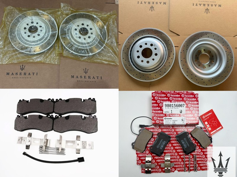 OEM GENUNIE 2014-16Maserati Quattroporte GTS 3.8L front rear brake pads & rotors