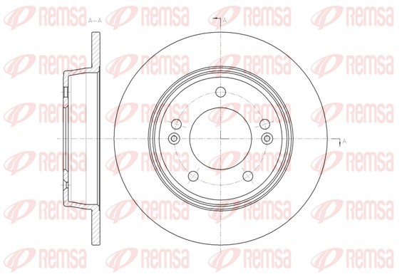 Remsa 61435.00 Brake Disc for Hyundai, Kia