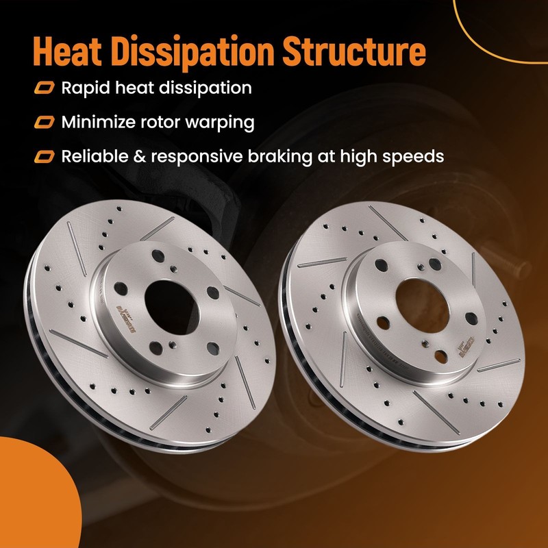 Front Left&Right Side Brake Rotors for Toyota Avalon Camry Sienna Solara S31050 gallery