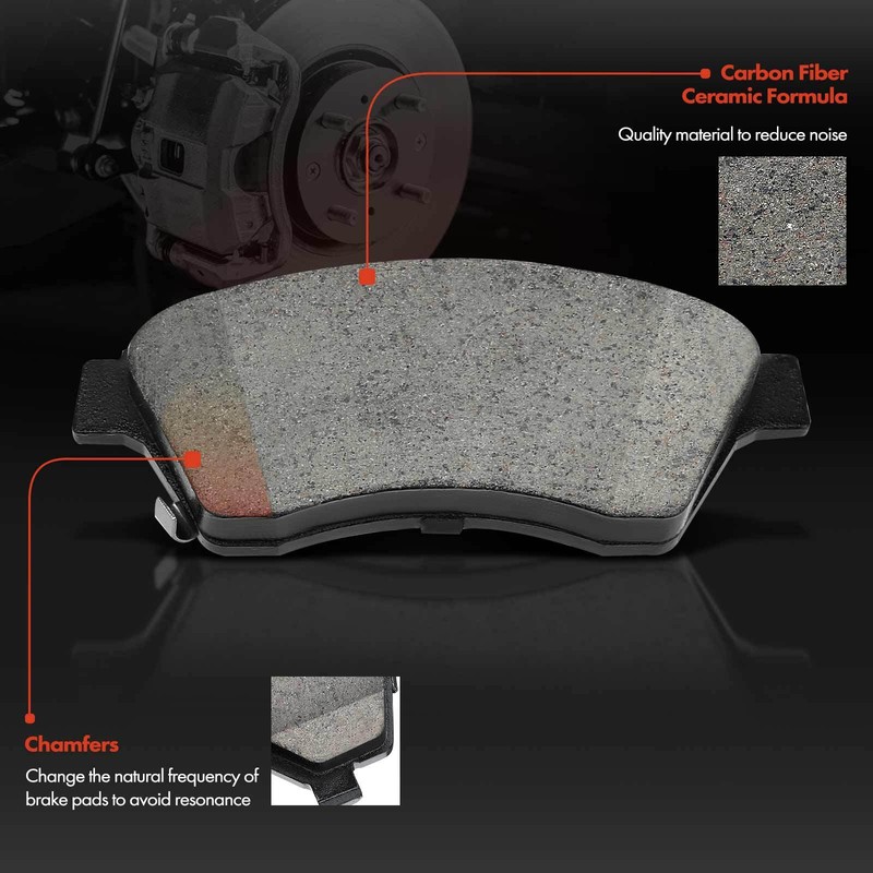 Drilled and Slotted Brake Rotors & Ceramic Pads for Chevrolet Cruze Sonic Front gallery