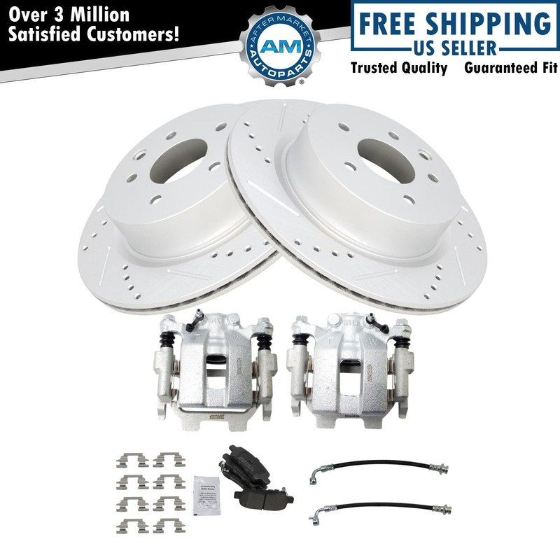 Performance Brake Pad & Rotor Kit Semi-Metallic Fits INFINITI