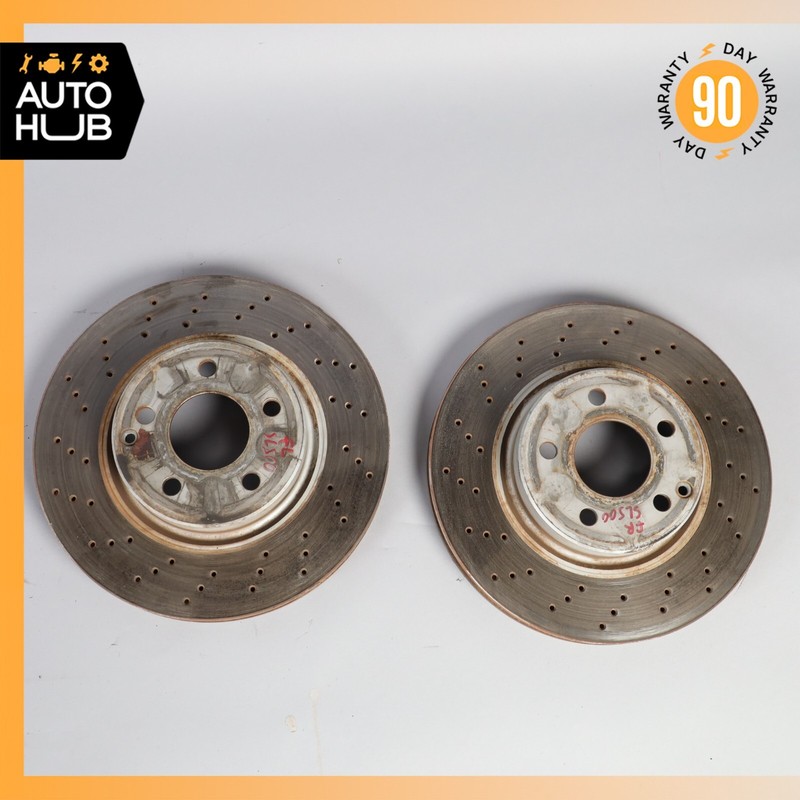 03-06 Mercedes R230 SL500 Front Brake Rotor Disc Set of 2 2304210412 OEM