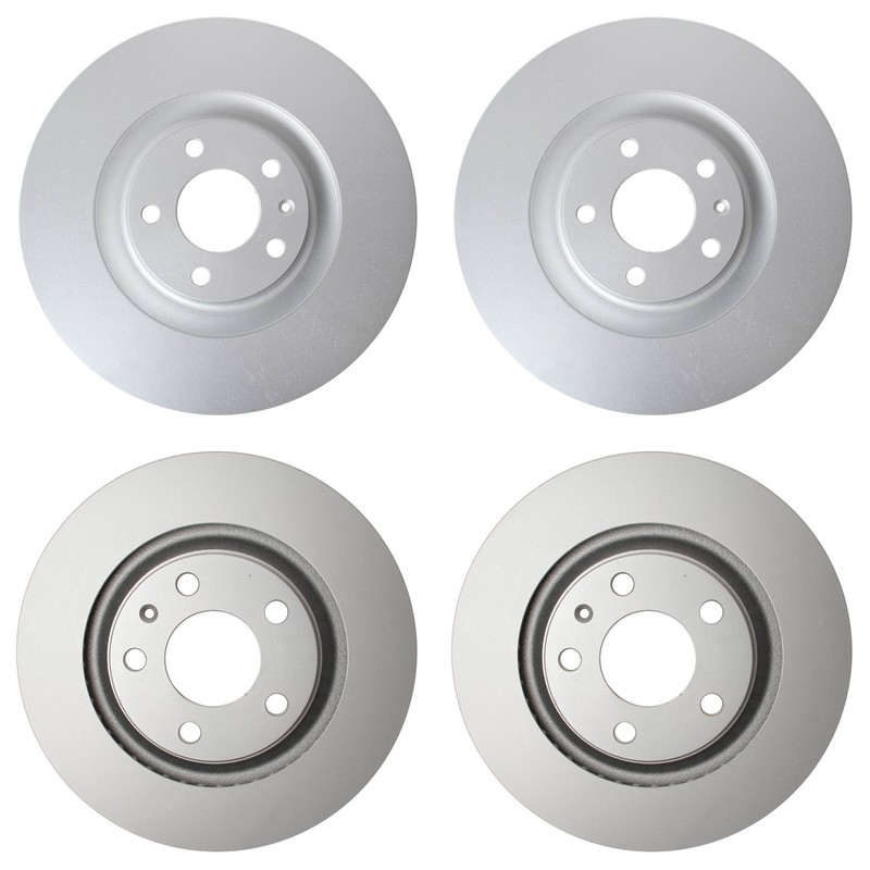 Hella Front 345mm Rear 300mm Brake Rotors Kit For Audi S4 Avant Base Cabriolet