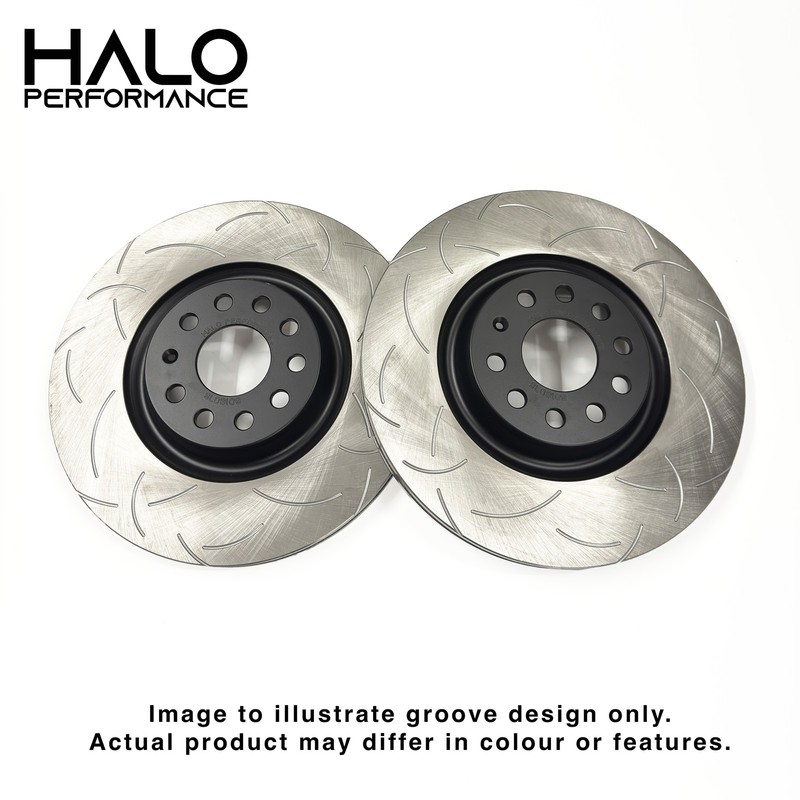 BMW M135I M140I Front HALO Forza Grooved Brake Discs