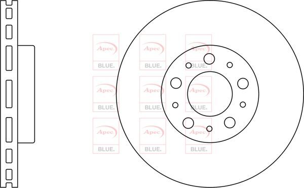 Brake Discs Pair Front FOR VOLVO S80 I 2.0 2.4 2.5 99->06 CHOICE1/2 Blue gallery