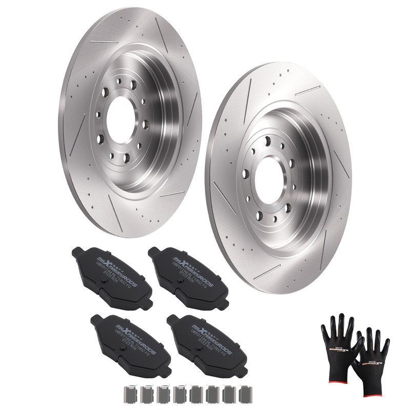 Rear Brake Rotors and Pads Set for Lincoln MKT/Ford Taurus 2010-19 S54165 D1377