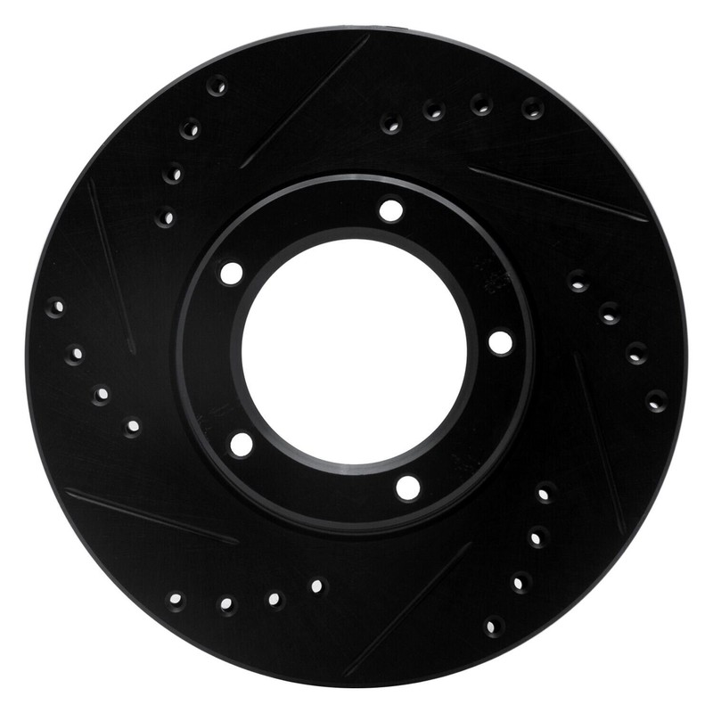 For Toyota Pickup 90-95 Brake Rotor eLINE Drilled & Slotted 1-Piece Front Driver