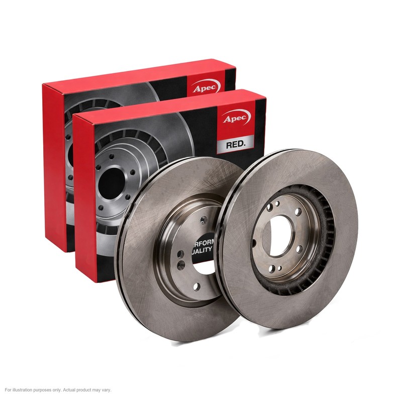 2x APEC Front Brake Discs For KIA PROCEED (CD) 1.6 CRDi 136 2018- DSK3267