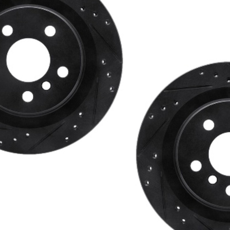 For BMW 228i xDrive Gran Coupe 2020-2024 Rotor Set | Black | Drilled And Slotted gallery