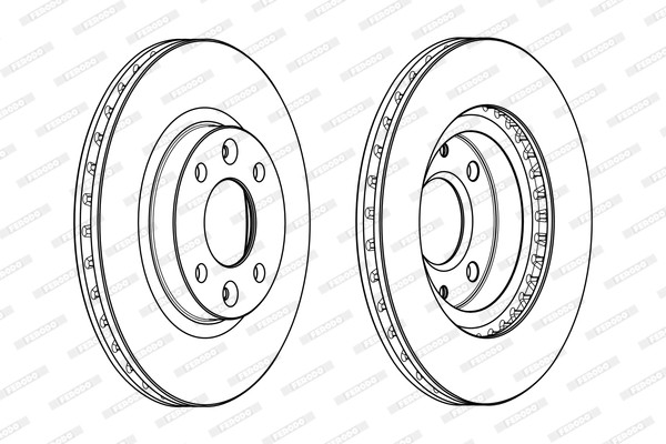 FERODO DDF2327C Brake Disc for DACIA,LADA,RENAULT,SMART gallery