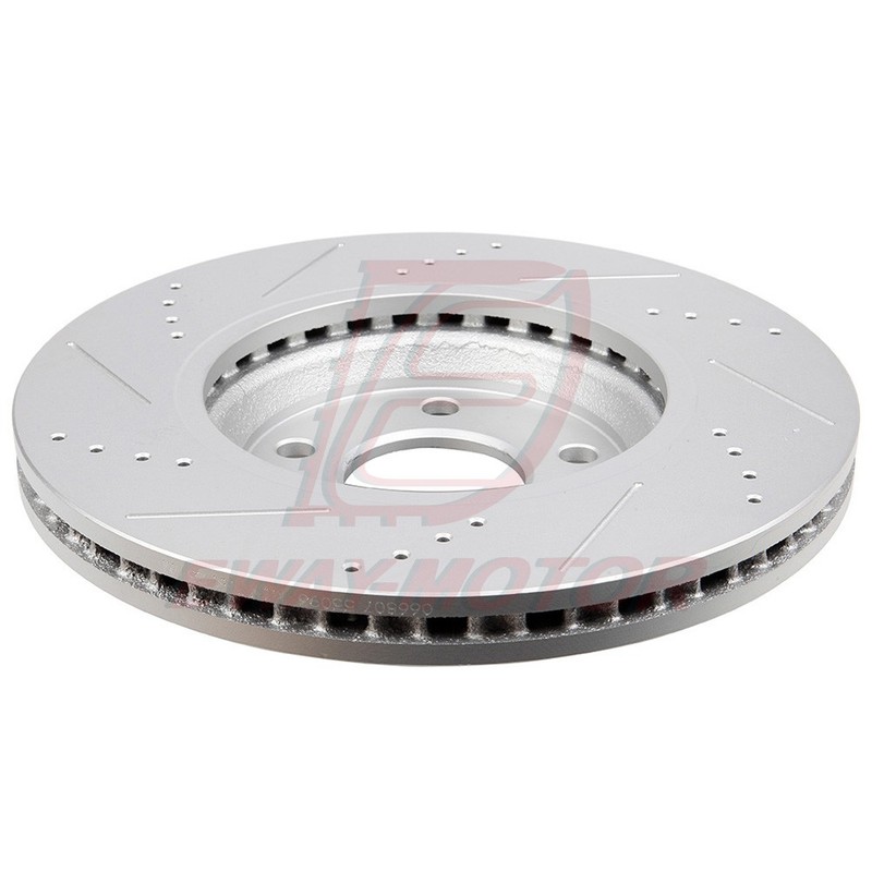 Front Drilled Slotted Brake Rotors + Metallic Pads For Pontiac G6 2005 2006-2010 gallery