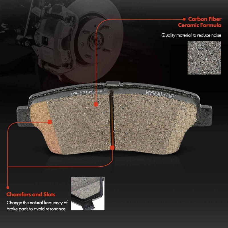 Rear Disc Brake Rotor & Ceramic Pad for Hyundai Genesis 2010-2016 Kia K900 2017 gallery