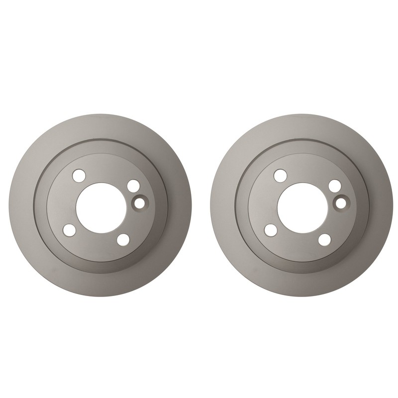 Hella Pair Set of Rear Solid 259mm Disc Brake Rotors For Mini R55 R58 R59 Cooper