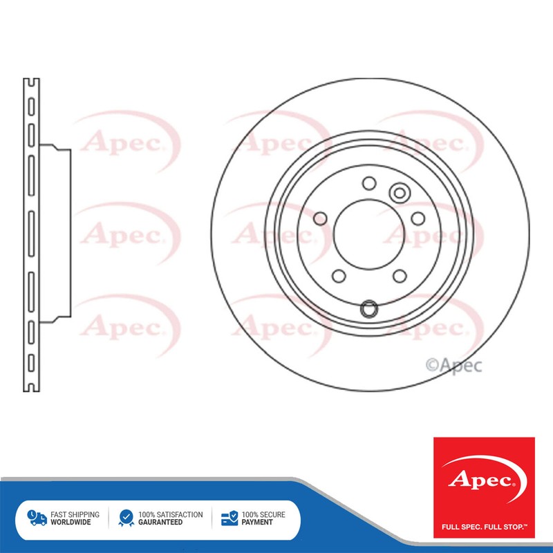 Fits Land Rover Range Sport 2009-2013 4.9 1x Brake Disc Rear Apec LR016192