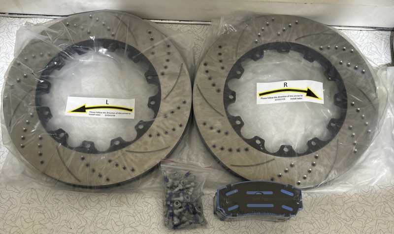 BP BRAKES 2019 NISSAN FRONTIER 330×28 REPLACEMENT ROTORS no hats AND SPORT PADS
