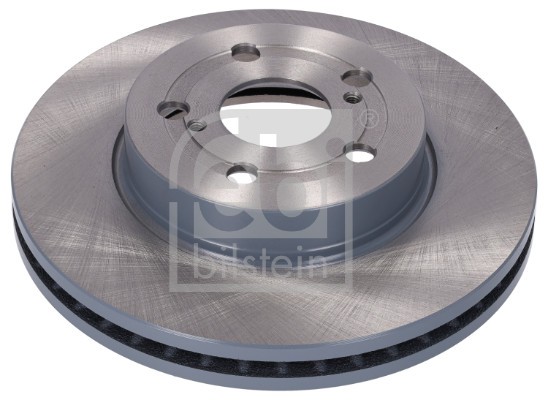 2x Febi 184696 Front Brake Discs Pair 260mm Vented Fits Toyota Yaris
