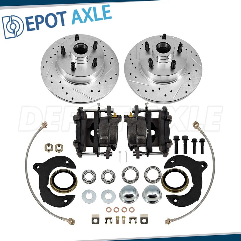 Complete 11” Front Disc Brake Kit For Ford Mustang II 5 x 4-1/2 Bolt Pattern