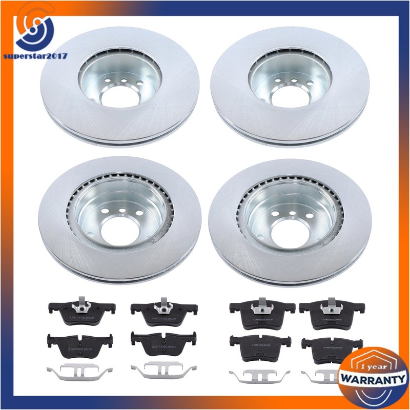 12Pcs Front Rear Disc Brake Rotors & Ceramic Brake Pads For BMW 328d F30 14-18