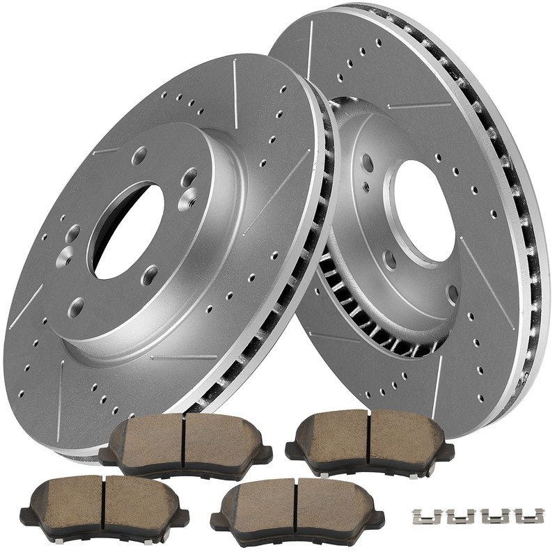 Fit For 2017 – 2018 Kia Forte S/L Sedan Front Brake Rotors And Ceramic Pads