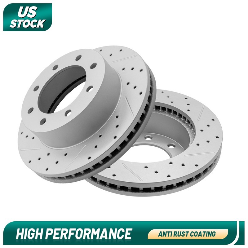 Front Disc Brake Rotors Set For Ford F-450 F-250 F-350 Super Duty 2005 2006-2012